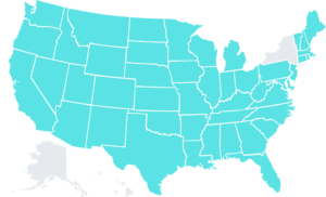 Non-Trucking Liability - Available in all states except NY, HI, AK - Map